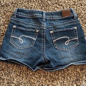 Justice jean shorts size 12 girls